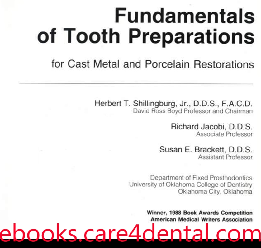 Shillingburg fundamentals of fixed prosthodontics pdf free download