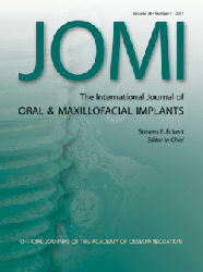 The International Journal of Oral & Maxillofacial Implants 1997-2013 Full Issues